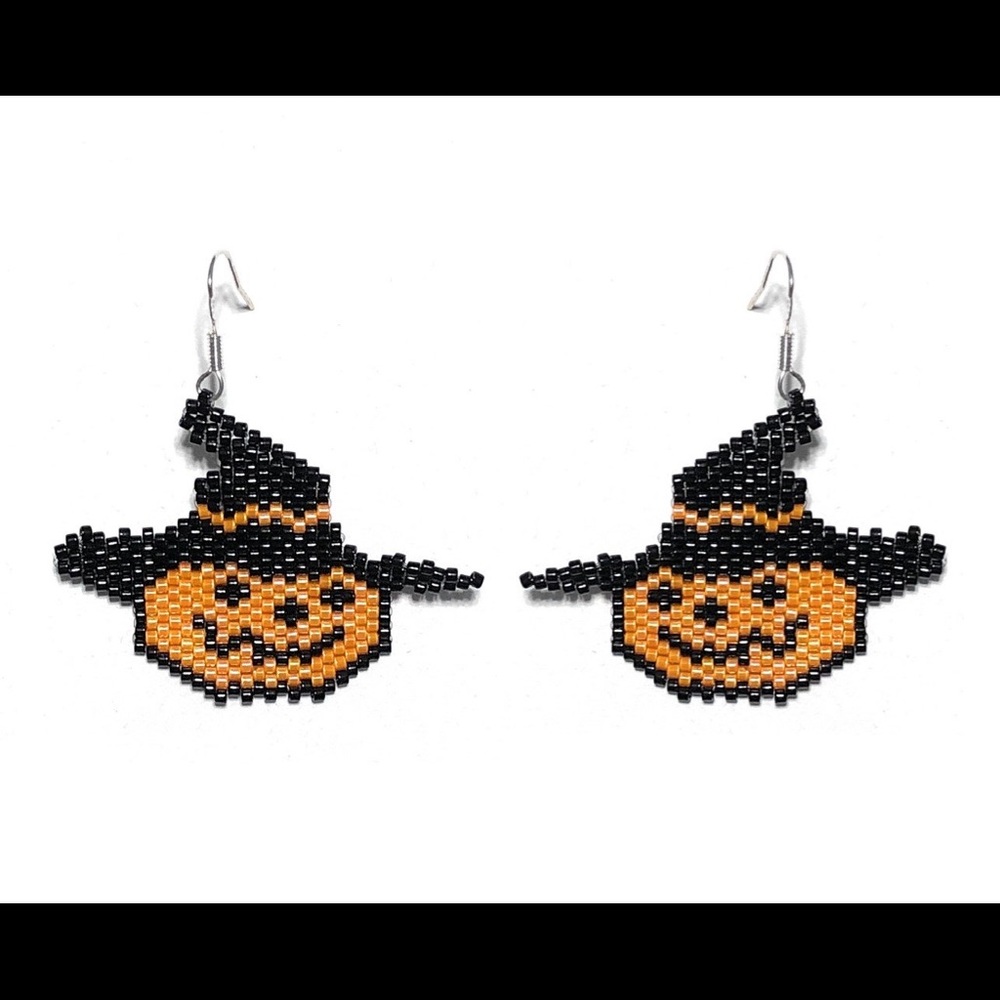 🎃925 Sterling Silver Halloween Pumpkin Earrings🎃